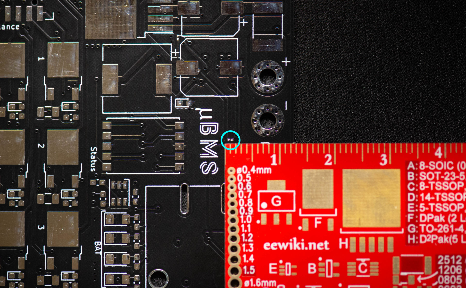 The smallest component I will have to solder 4 times on my board, the 0201 NTC Thermistors